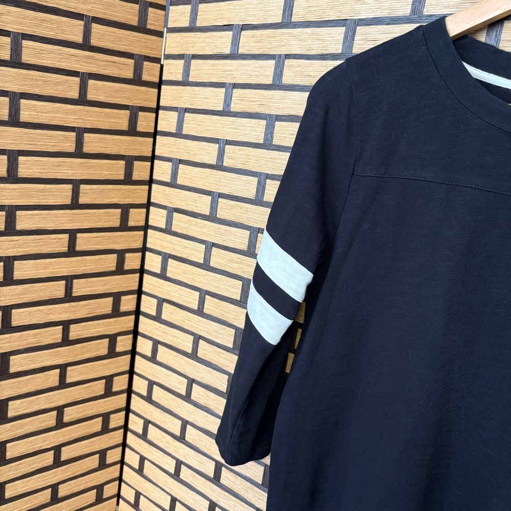 J. Crew Black Varsity Stripe Dress Size Small - Picture 3 of 7